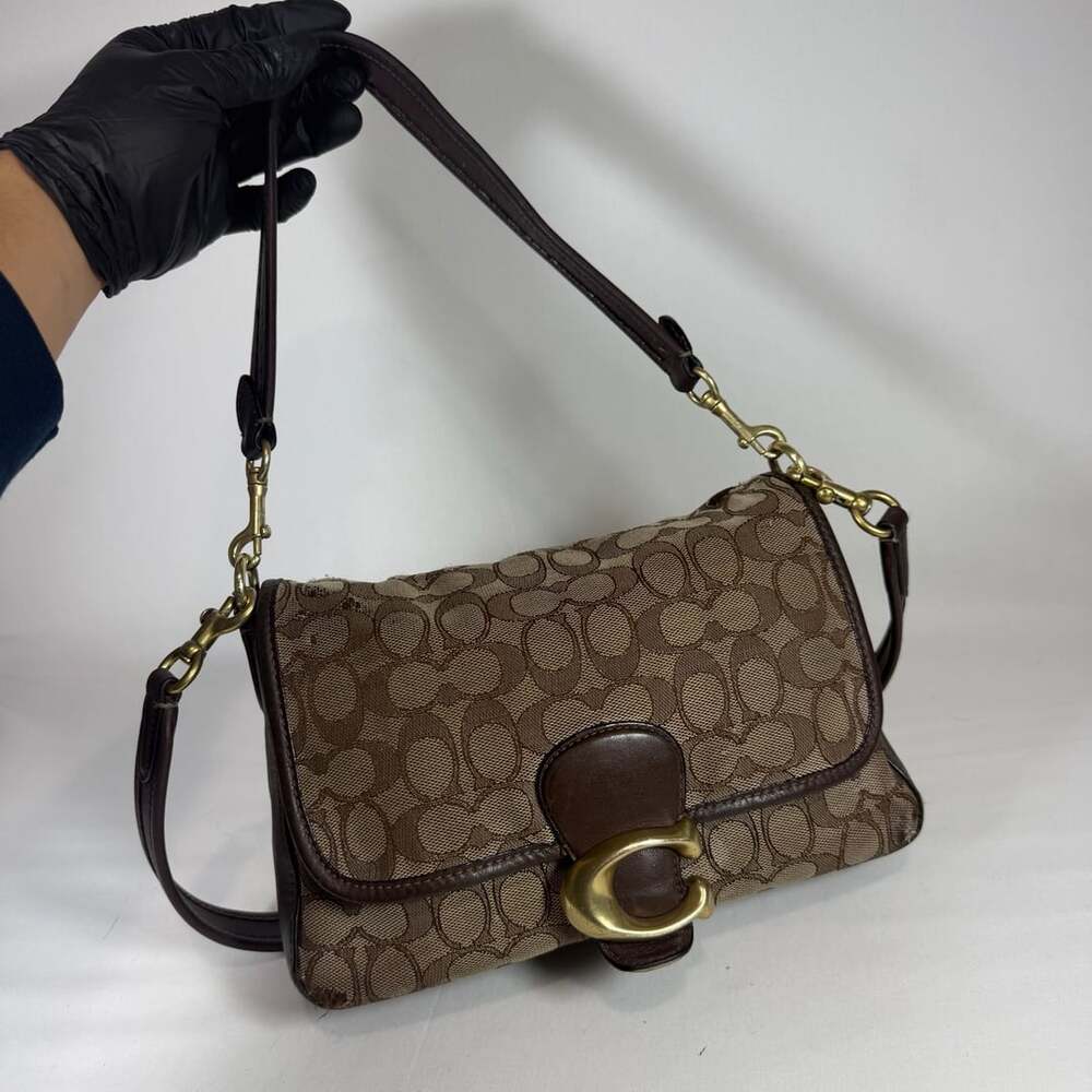 Coach Soft Tabby Shoulder Bag In Signature Jacquard